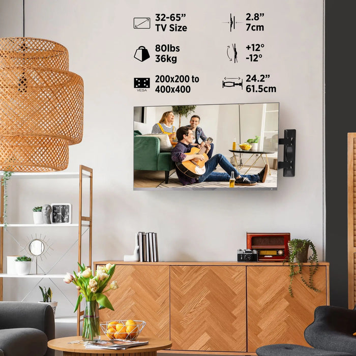 ProMounts Premium Articulating / Full-Motion TV Wall Mount for 32" to 65" TVs up to 80lbs Promounts Articulating Mount