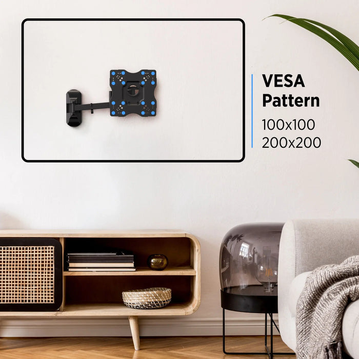 ProMounts Premium Articulating TV Wall Mount for Heavy Duty TV for 17-42 Inch Flat and Curved TV Screens, Holds Up to 44 lbs Max VESA 200x200 ProMounts Articulating Mount