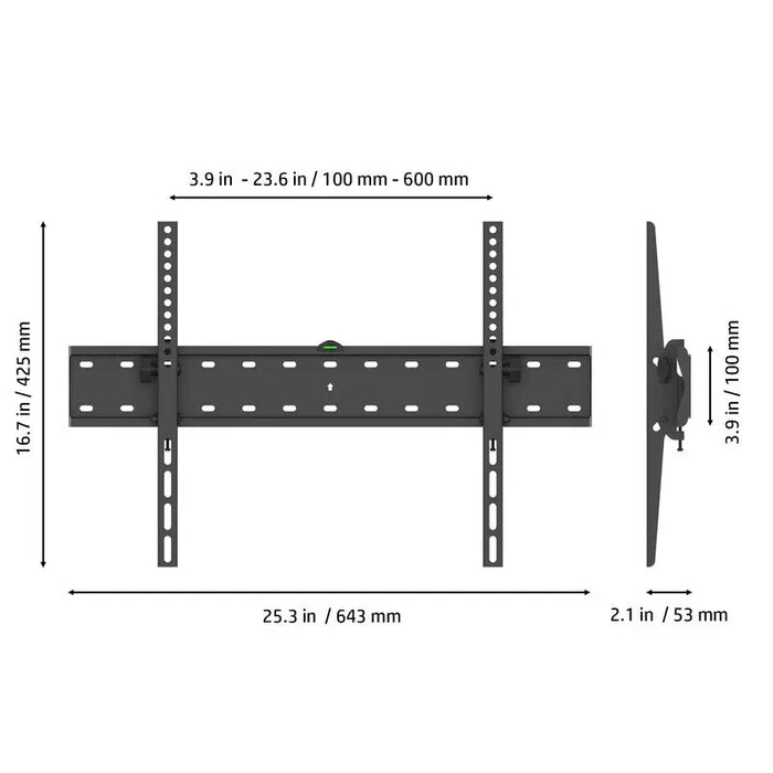 ProMounts Tilt / Tilting TV Wall Mount For 37" to 85" TVs Up to 88lbs (OMT6401) - One Products
