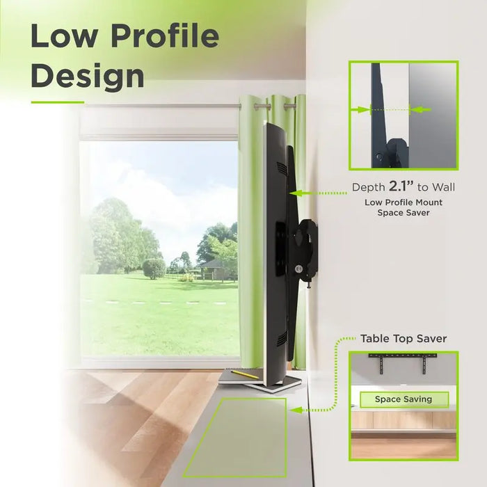 ProMounts Tilt / Tilting TV Wall Mount For 37" to 85" TVs Up to 88lbs (OMT6401) - One Products