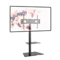 ProMounts TV Floor Stand Mount for 37" to 72" TVs with Height Adjustable Shelf and 25° Swivel (AFMSS6402-02) ProMounts TV Stand