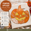Pumpkin Appliqué Embroidery Design