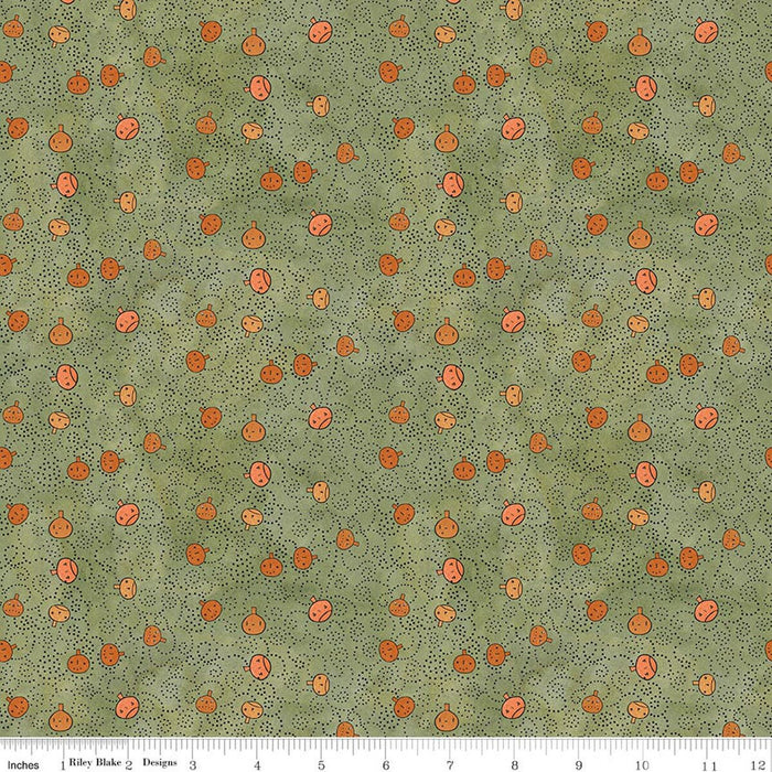 Pumpkins Green - Spooky - C17575-GREEN