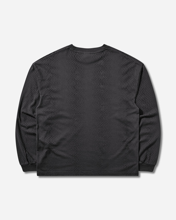 Umbro Rain Bred Long Sleeve Washed Black T-Shirts Top UBMW0676JY189 BLK0020