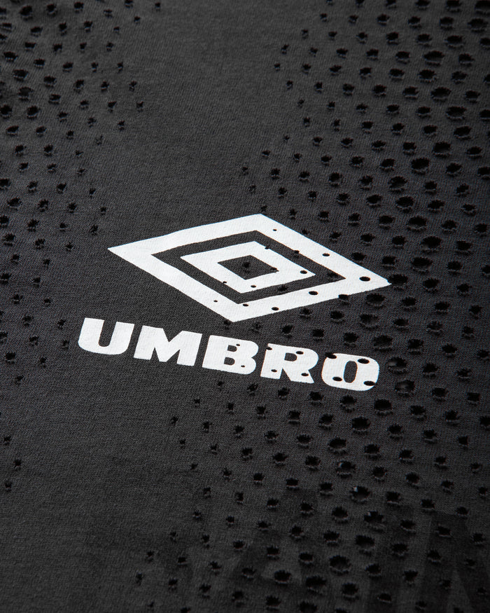 Umbro Rain Bred Long Sleeve Washed Black T-Shirts Top UBMW0676JY189 BLK0020