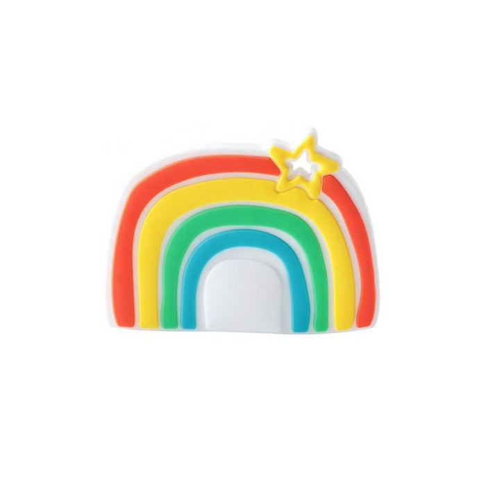 Rainbow Shape with Star Silicone Teether