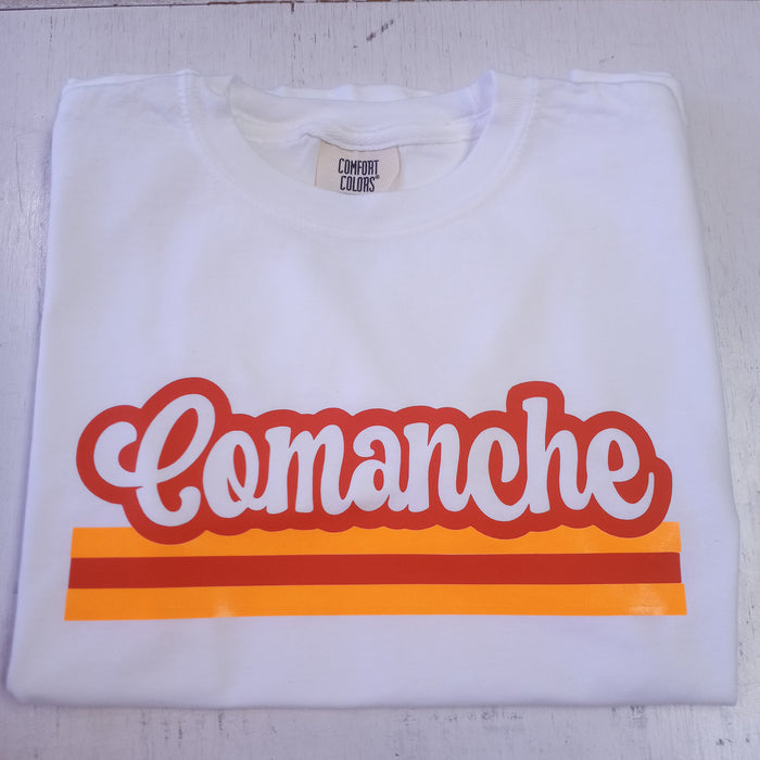 Retro Stripe Camp Tee- Comanche