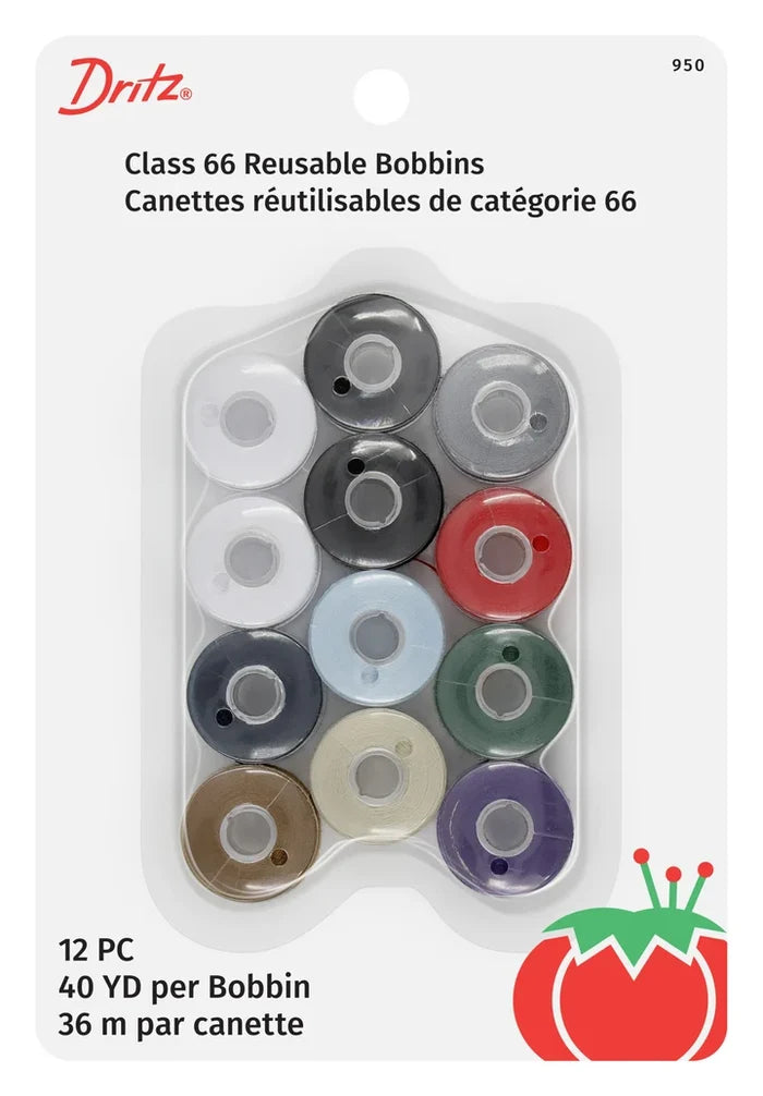 Reusable Bobbins Class 66 40yd 12ct