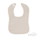 Ribbed Velcro Bibs - Biscuit (35x22cm) (PK12) P4600BI