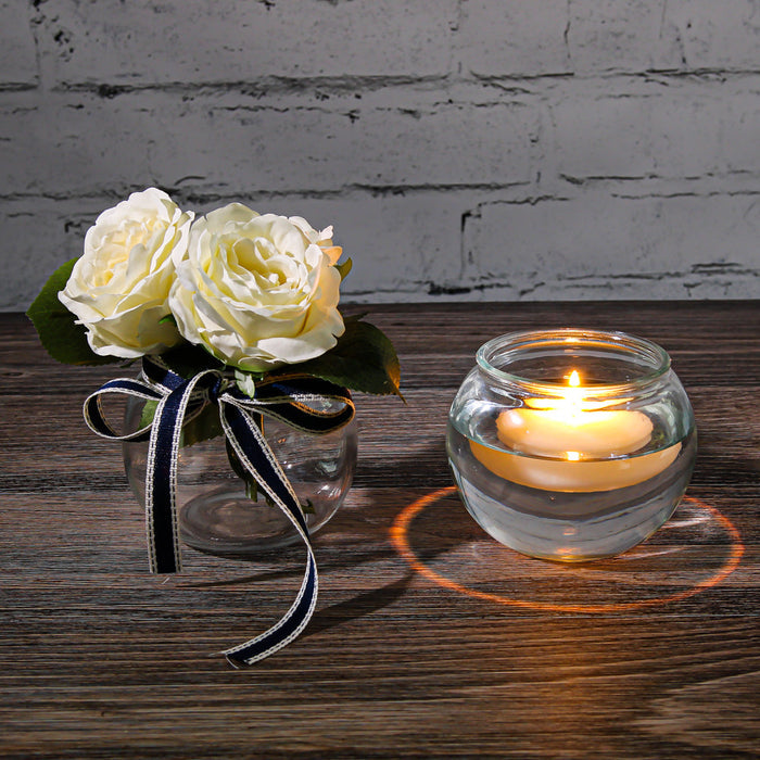Richland Bubble Ball Vase with Rim 4"