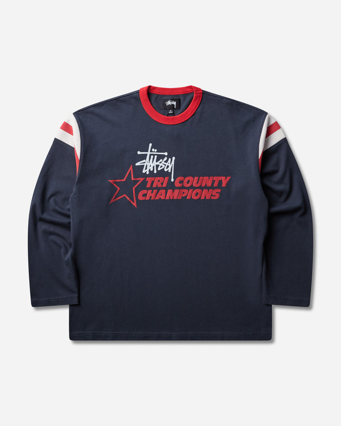 Stüssy Ls Ringer Tee Ink T-Shirts Longsleeve 1140400SJ 0864