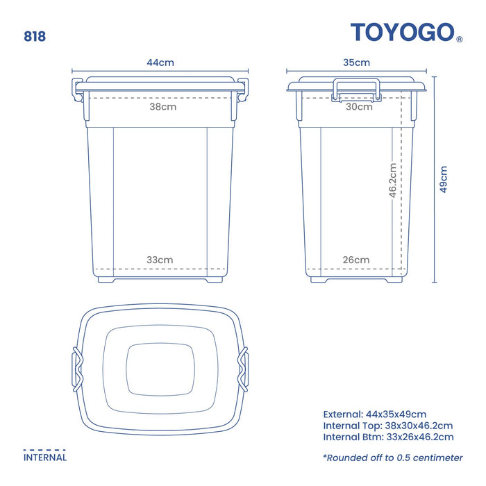 RISERVA HIGH BODY CONTAINER W COVER (818)
