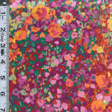 Robert Kaufman Painterly Petals Wide Sateen: Summer
