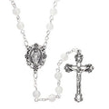 Rosary White  bead