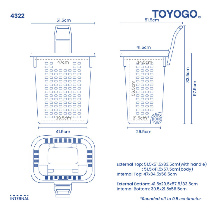 ROTY MARKET/LAUNDRY TROLLEY (4322)