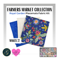 Royal Garden Farmers Market Placemats Fabric Kit