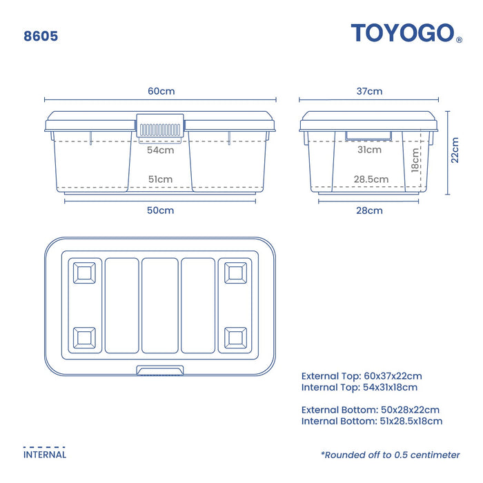 RUGGED BOX (1 CLIP) BRW (8605)