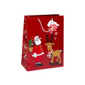 Santa and Reindeer Christmas Glossy bag