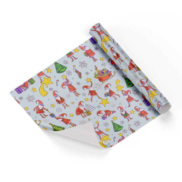Santa, Gifts and Snowflakes