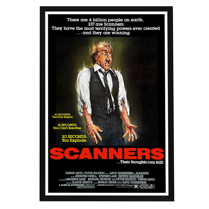 "Scanners" (1981) Framed Movie Poster