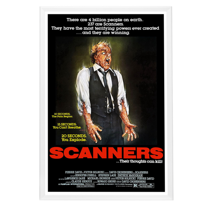 "Scanners" (1981) Framed Movie Poster