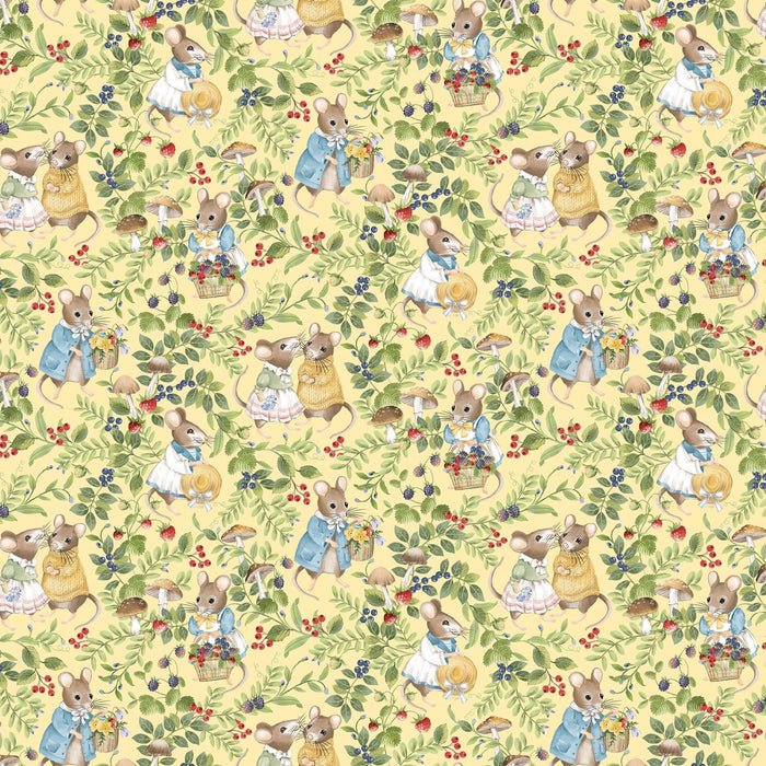 Scenic Mice - Yellow Multi - Country Mouse - DP29006-52