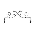 Scroll with Clips Charcoal 12in Hanger