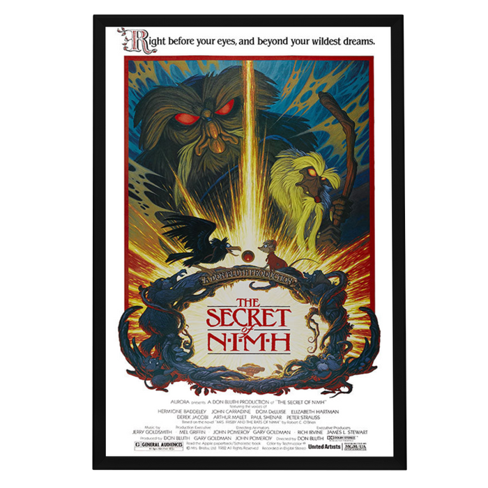 "Secret of NIMH" (1982) Framed Movie Poster