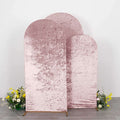 Velvet backdrop panels in soft pink, perfect for events and photography displays.