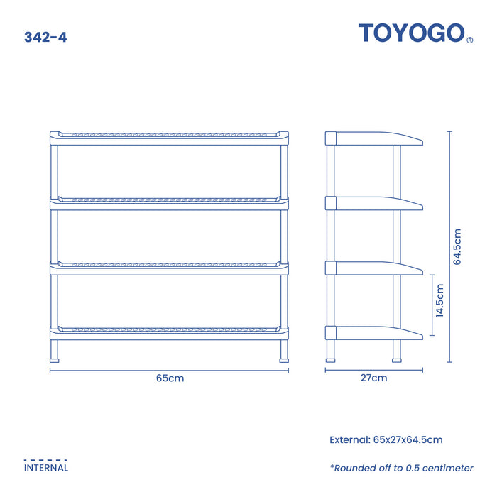 SHIKU SHOE RACK 4 TIER (342-4)