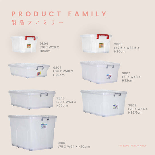 SHUNO STORAGE BOX W WHL - S1 (9804)