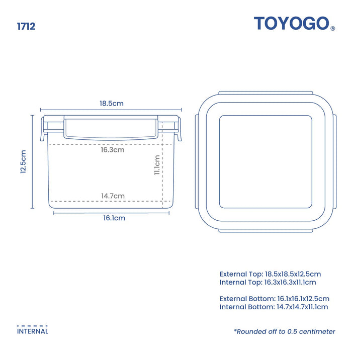 SIGILLO FRESH & TIGHT CONTAINER SQ 2 (1712)