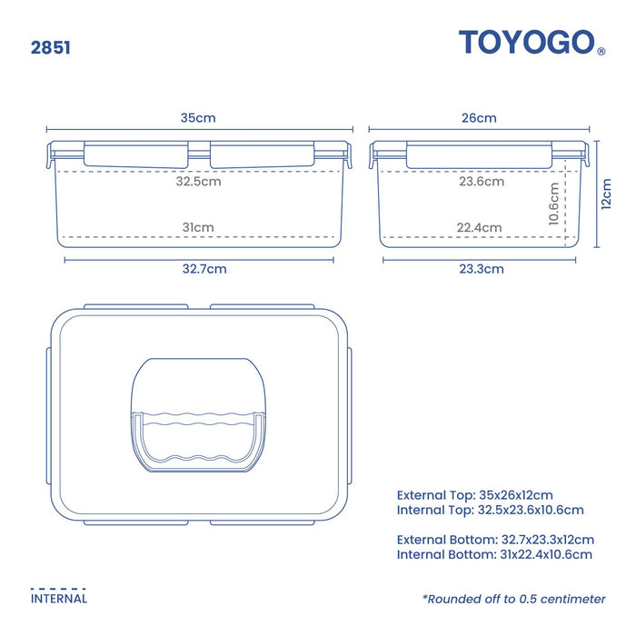 SIGILLO FRESH & TIGHT HANDY CONTAINER RT1 (2851)
