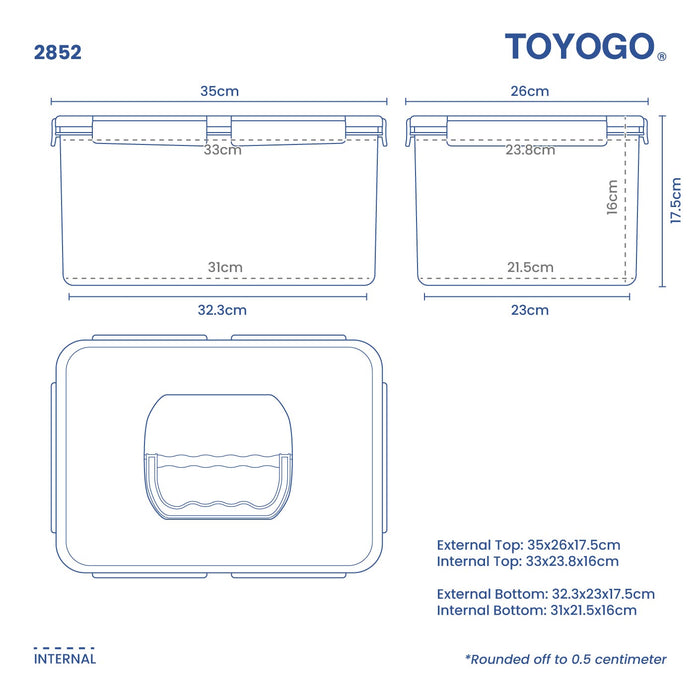 SIGILLO FRESH & TIGHT HANDY CONTAINER RT2 (2852)