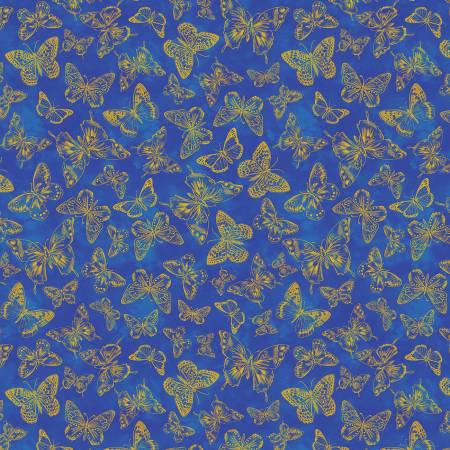 [SKINNY BOLT] Metallic Impressions - Butterfly Impressions Cobalt - 14062M-57