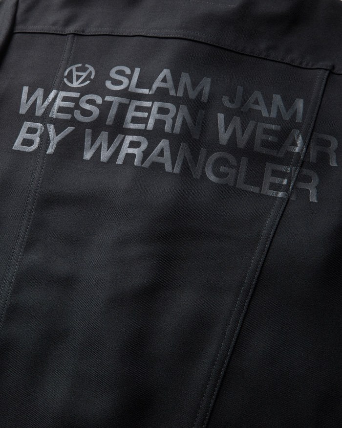 Wrangler Slam Jam X Wrangler Wrancher Jacket Black Coats and Jackets Jackets WRXMW002FA02 BLK0001
