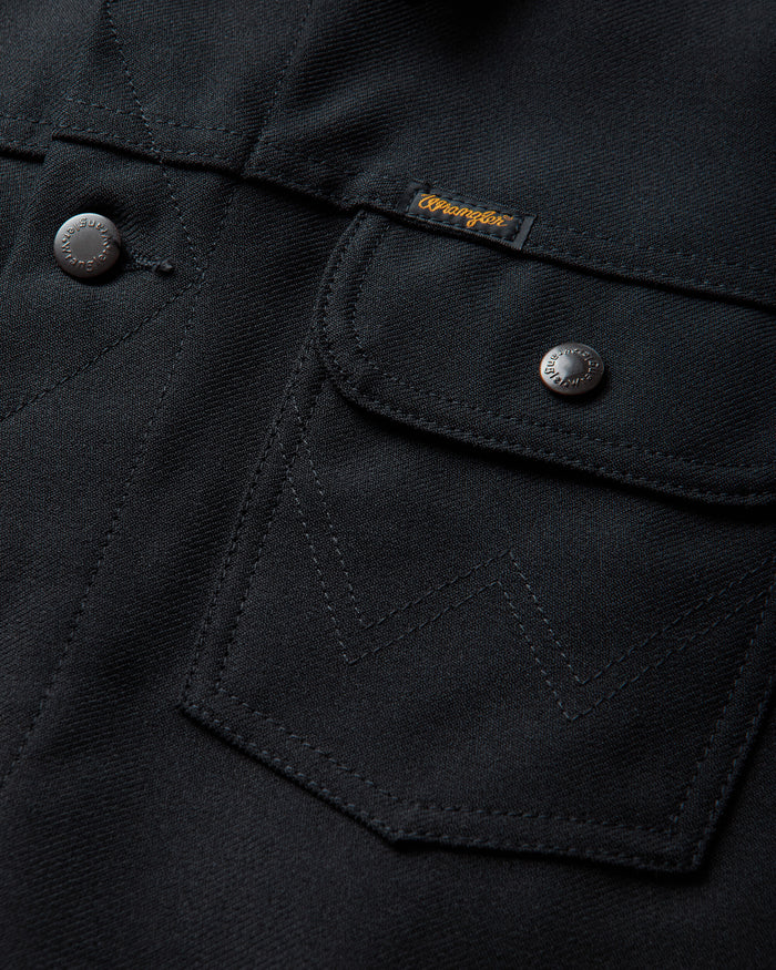 Wrangler Slam Jam X Wrangler Wrancher Jacket Black Coats and Jackets Jackets WRXMW002FA02 BLK0001