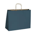 Navy Blue Kraft Paper Shopper Bags
