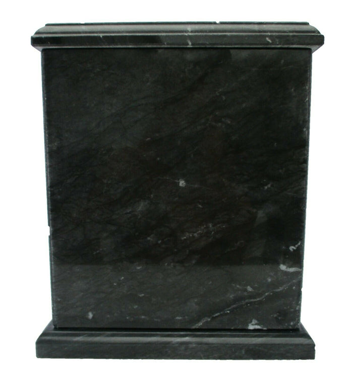 Small/Keepsake 1 Cubic In. Black Evermore Natural Marble Urn for Cremation Ashes