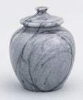 Small/Keepsake 1 Cubic Inch Gray Legacy Natural Marble Urn for Cremation Ashes