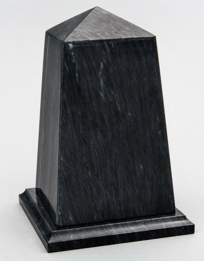 Small/Keepsake 70 Cubic Inch Black Viewpoint Natural Marble Youth Urn for Ashes