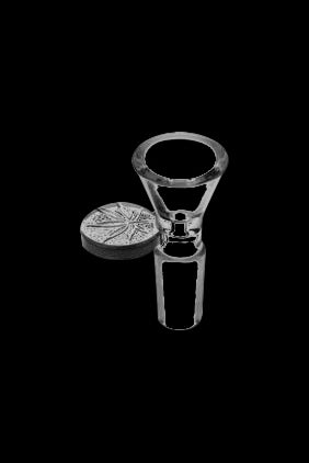 Glass pipe and bowl for smoking cannabis.