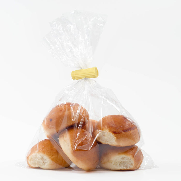 A bread bag clip that looks like a piece of rigatoni pasta