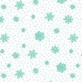 Snow Joy - Playful Flakes Turquoise/White - 16804-81