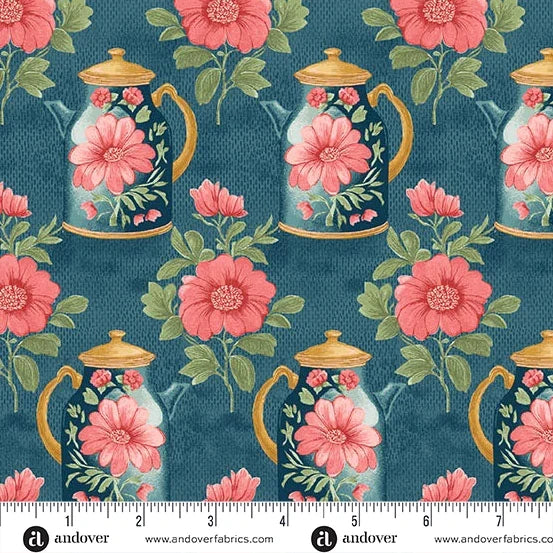 Sparrow Falls - Afternoon Tea Deep Prussian - A-10390-B