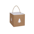 SQUARE BOX WITH CHRISTMAS TREE CUT OUT