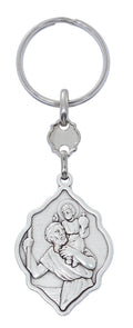 St Christopher Silver Ox Key Ring