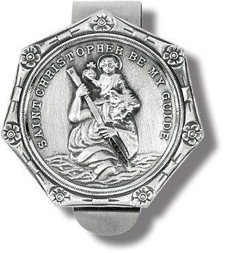 St Christopher Visor Clip