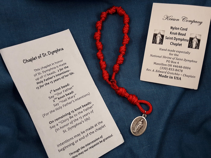 St Dymphna Knotted Cord Chaplet