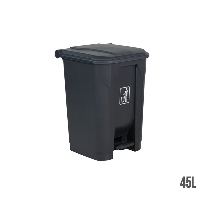 STEP DUSTBIN 45L GREY B2-010B (HFH1323)